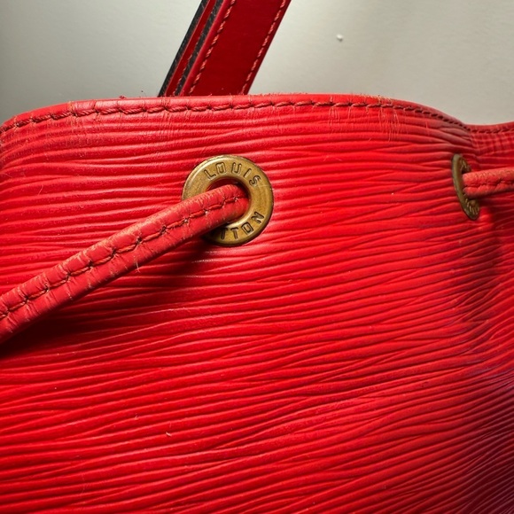 Louis Vuitton Red Epi Noe Bag - Picture 13 of 14